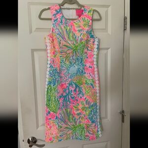 Lilly Pulitzer Mila Stretch Shift Dress Coral Reef